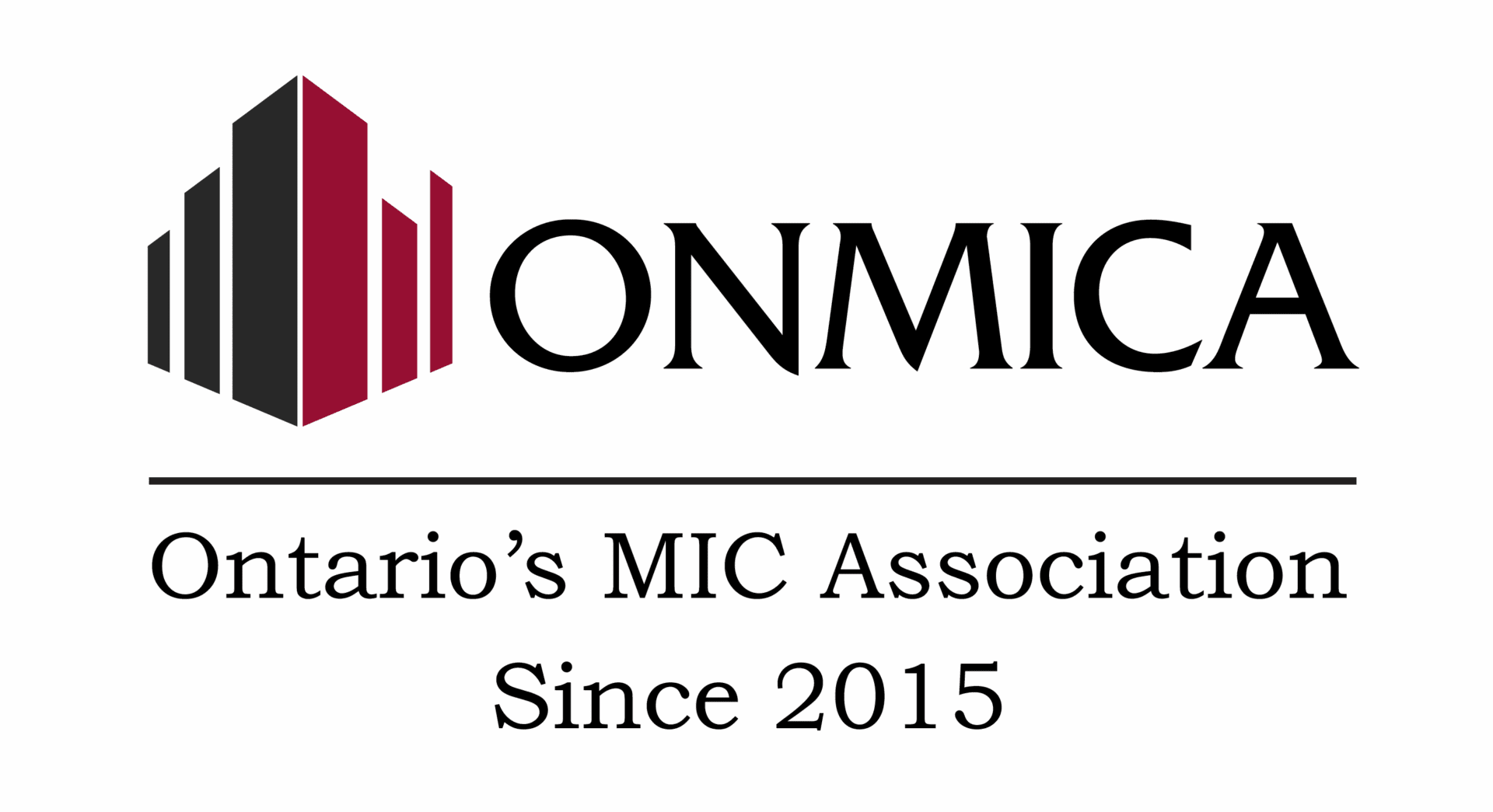 ONMICA black and red logo with words 2015 (1)