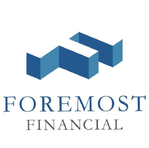 Foremost Financial logo with geometric design.