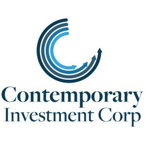 Contemporary Investment Corp logo with arrows.